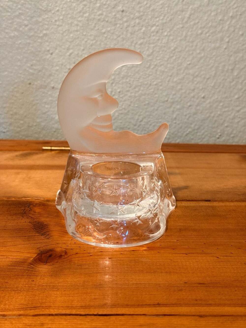 Y2K PartyLite Celestial Crescent Moon And Stars Tea Light Candle Holder